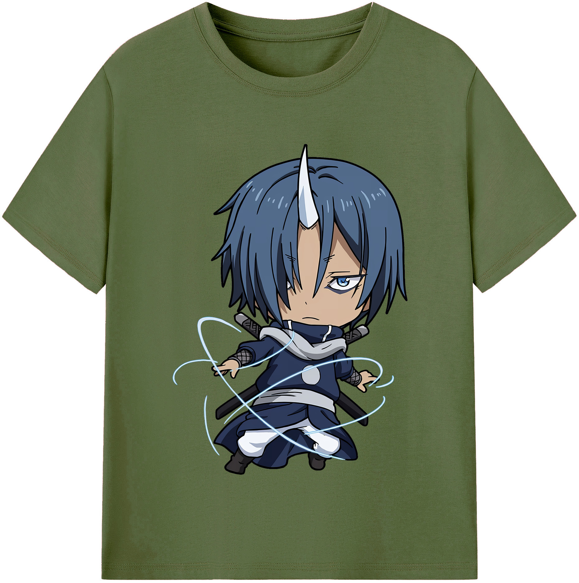 （画像用） 転スラ Regarding Reincarnated to Slime 綿100％半袖Tシャツ（フロントプリント）